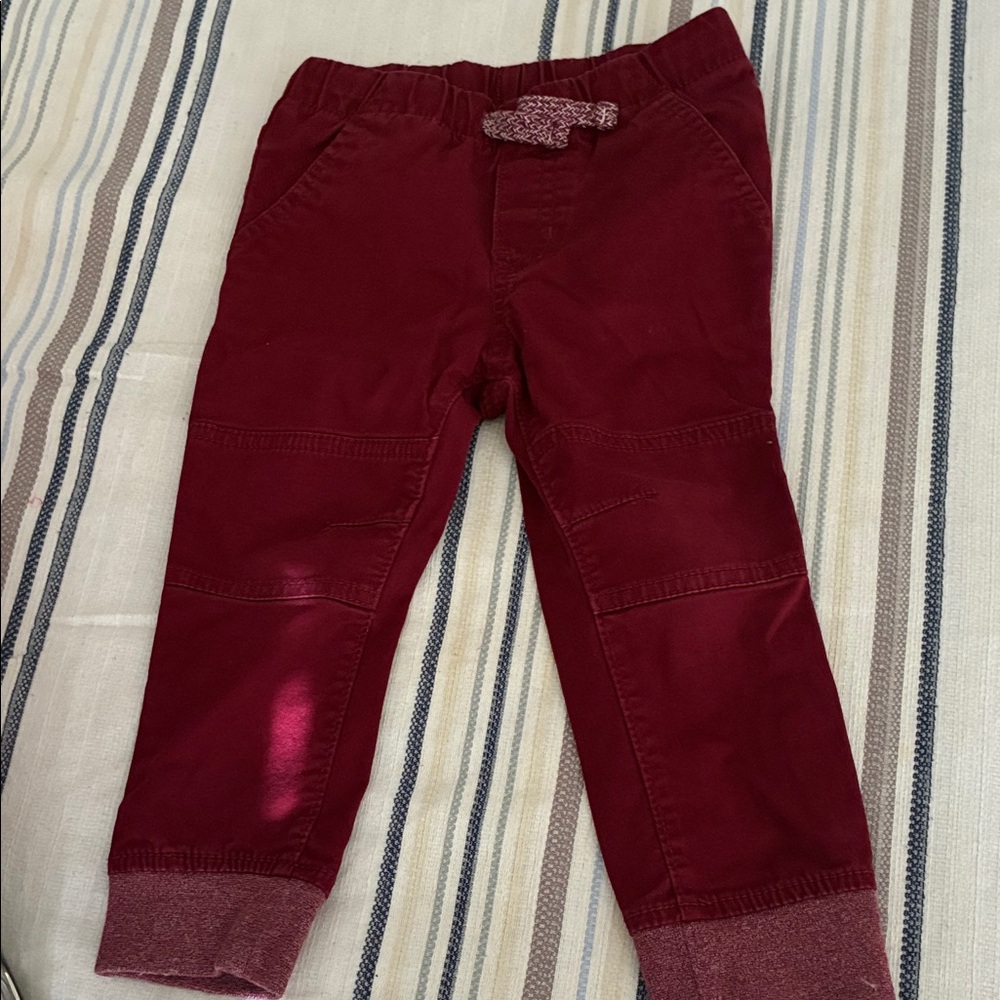 Kids Burgundy Pants